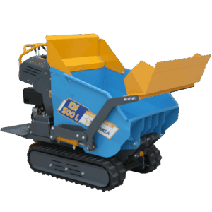 Motocarriola EuroMech EM500H-Dump & Shovel - Cassone dumper idraulico 500 kg con paletta